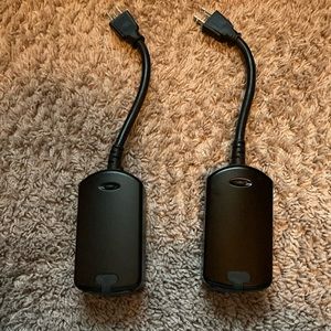 2 GE Z-Wave Plug In Outdoor Smart Switches model ZW4201